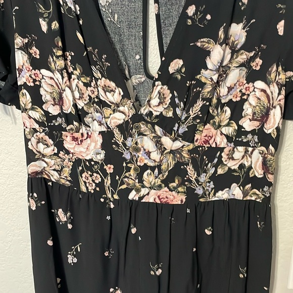 Xhilaration Floral Jumpsuit - Picture 2 of 5